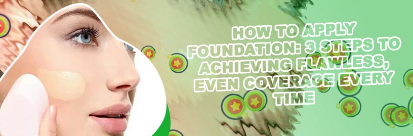 Applying foundation