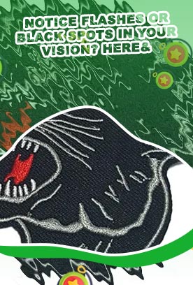 Black patches in vision