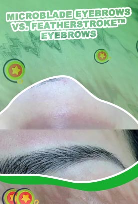Hair stroke eyebrows